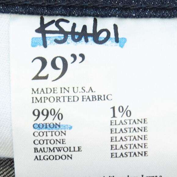 Ksubi Squawk Rinse Super Skinny Ankle Zip Jeans Size 29 - Picture 9 of 12